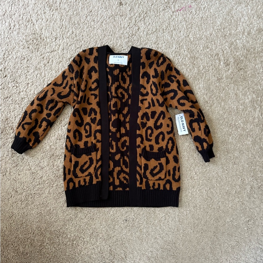 Clementine Leopard Print Cardigan
